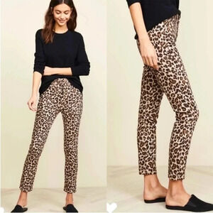 Veronica Beard Debbie skinny denim in leopard